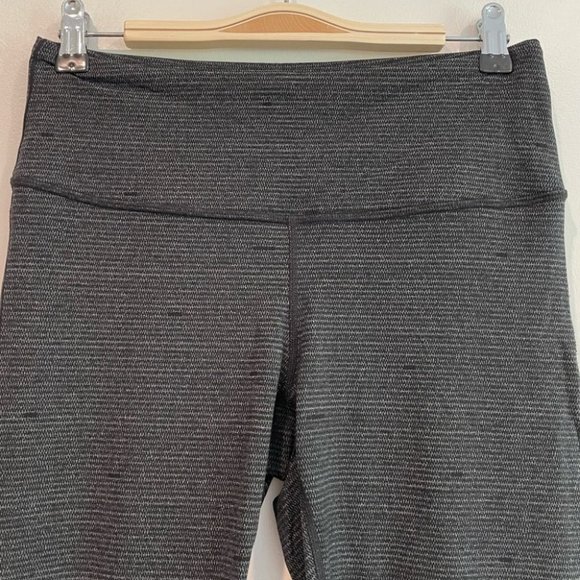 Prana Birdeye Caraway Spacedye Gray Black Leggings medium - Picture 2 of 10